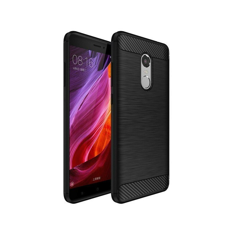 Etui HS Case SOLID TPU Xiaomi Redmi Note 4/4X Black + Szkło