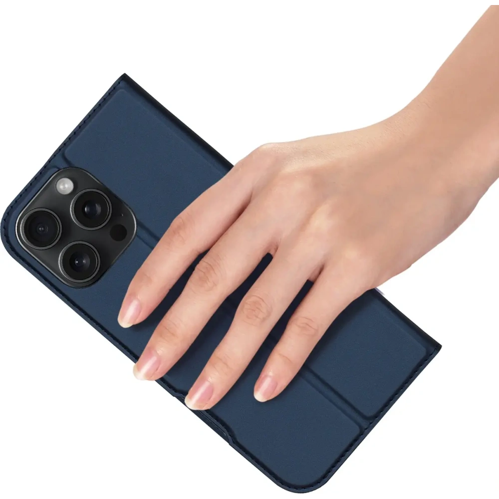 Etui z klapką Dux Ducis Skin Pro do Apple iPhone 16 Pro Max niebieskie