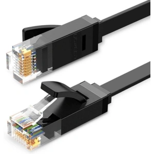 Ploché síťové kabel UGREEN Ethernet RJ45, Cat.6, UTP, 15m (černý)