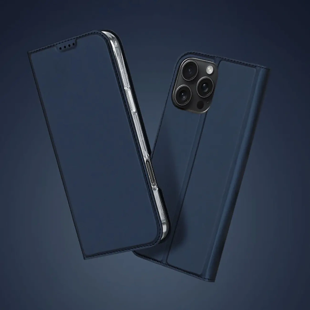 Etui z klapką Dux Ducis Skin Pro do Apple iPhone 16 Pro Max niebieskie