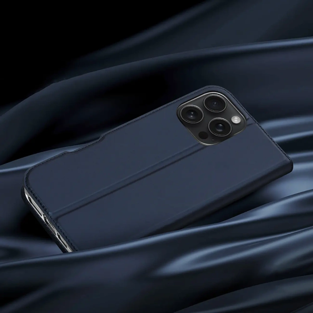 Etui z klapką Dux Ducis Skin Pro do Apple iPhone 16 Pro Max niebieskie