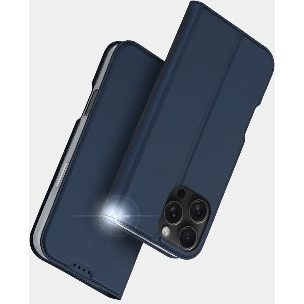 Etui z klapką Dux Ducis Skin Pro do Apple iPhone 16 Pro Max niebieskie