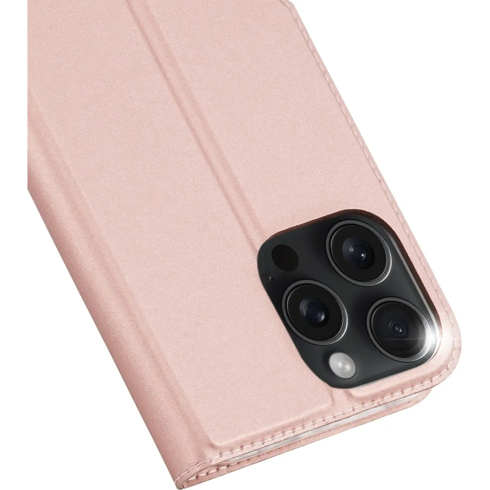 Etui z klapką Dux Ducis Skin Pro do Apple iPhone 16 Pro Max różowe