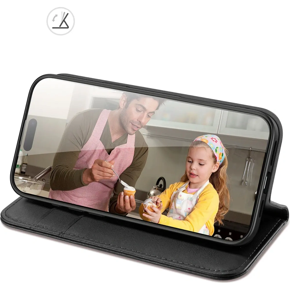 Etui z klapką Dux Ducis Hivo do Apple iPhone 16 Pro czarne