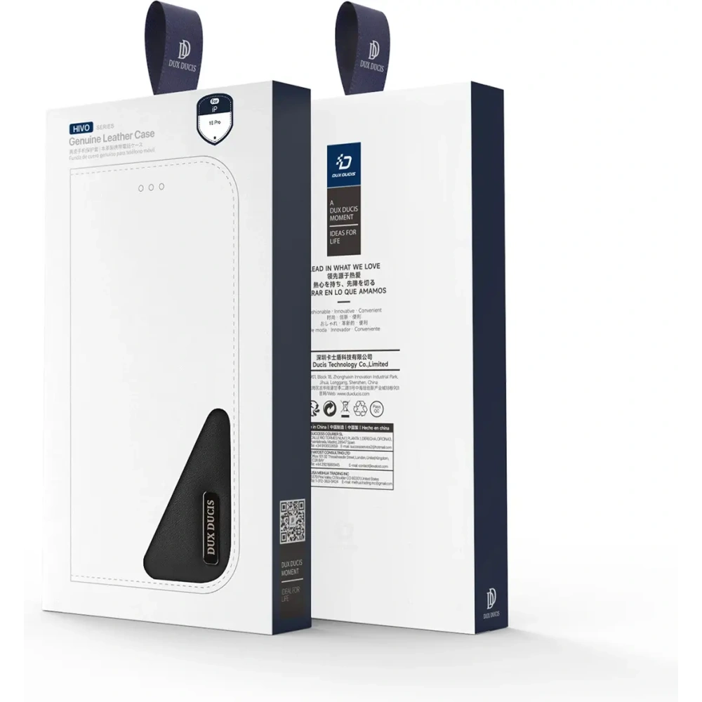 Etui z klapką Dux Ducis Hivo do Apple iPhone 16 Pro czarne