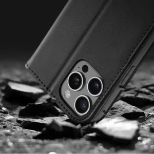 Etui z klapką Dux Ducis Hivo do Apple iPhone 16 Pro czarne