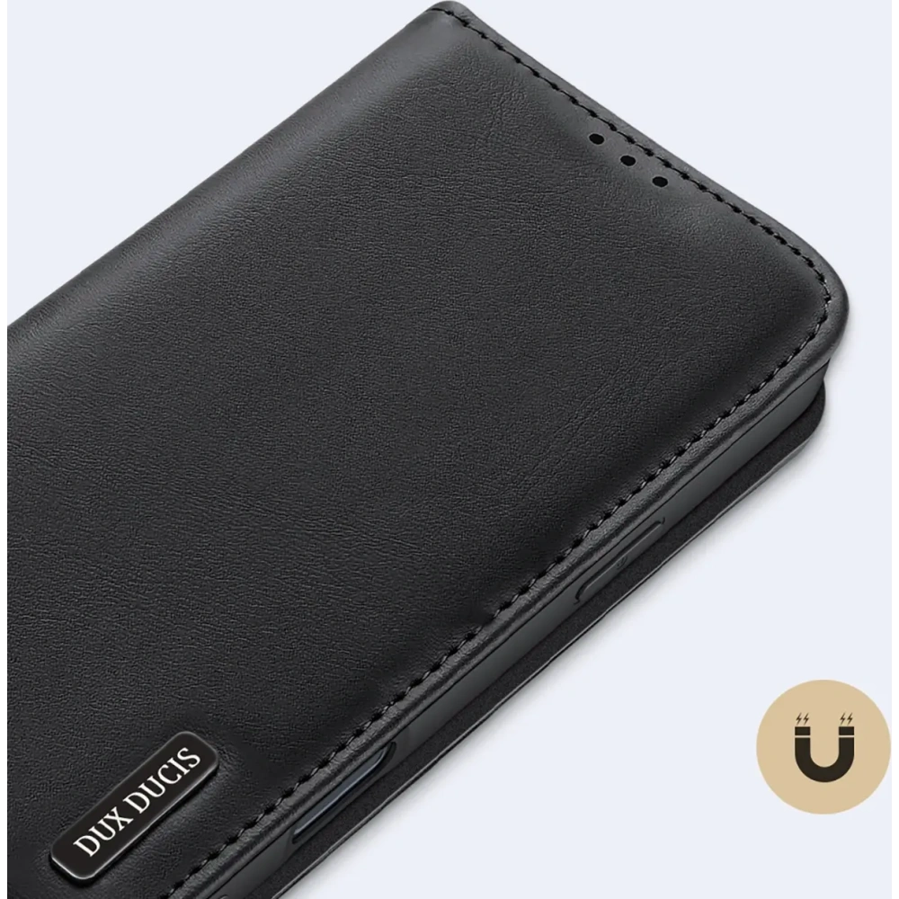 Etui z klapką Dux Ducis Hivo do Apple iPhone 16 Pro czarne