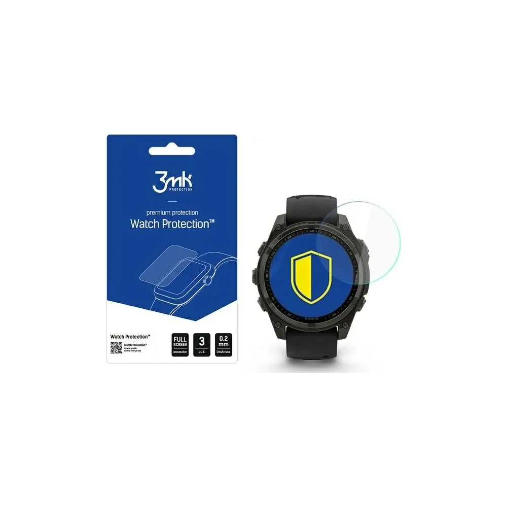 [CR] Szkło hybrydowe 3MK FlexibleGlass Watch Garmin Fenix 8 Solar / Sapphire 47mm