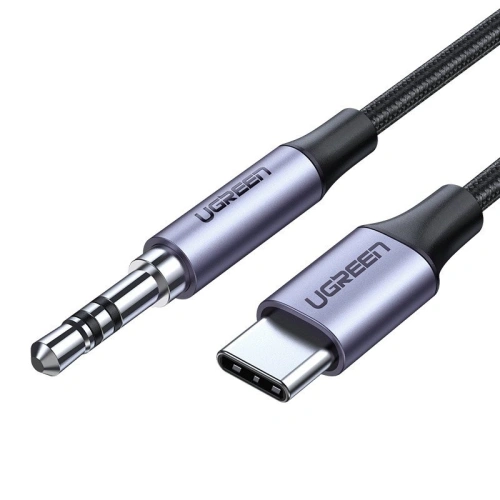 Kup UGREEN AV143 Miniklinke 3,5 mm AUX auf USB-C Kabel, 1 m (grau) - UGR440GRY - {ean13} - Sklep Home Screen