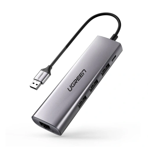 Kup Adaptor hub 5w1 UGREEN CM266 USB-C, 3x USB 3.0, micro USB, RJ45 - UGR443 - {ean13} - Sklep Home Screen