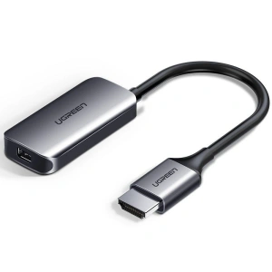 Adapter HDMI (żeński) do DisplayPort (męski) UGREEN CM239, 4K (srebrny)