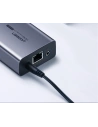 Conector, extensie rețea VGA UGREEN CM250 la RJ45 Ethernet, Cat.5e/6 (argintie)