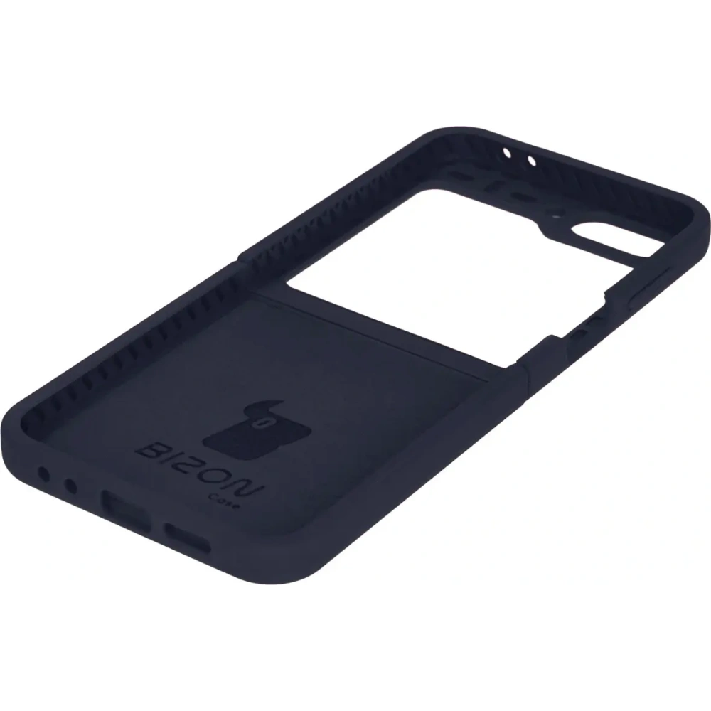 Silikonowe etui Bizon Soft Case do Samsung Galaxy Z Flip7 FE / Z Flip6 ciemnoniebieskie