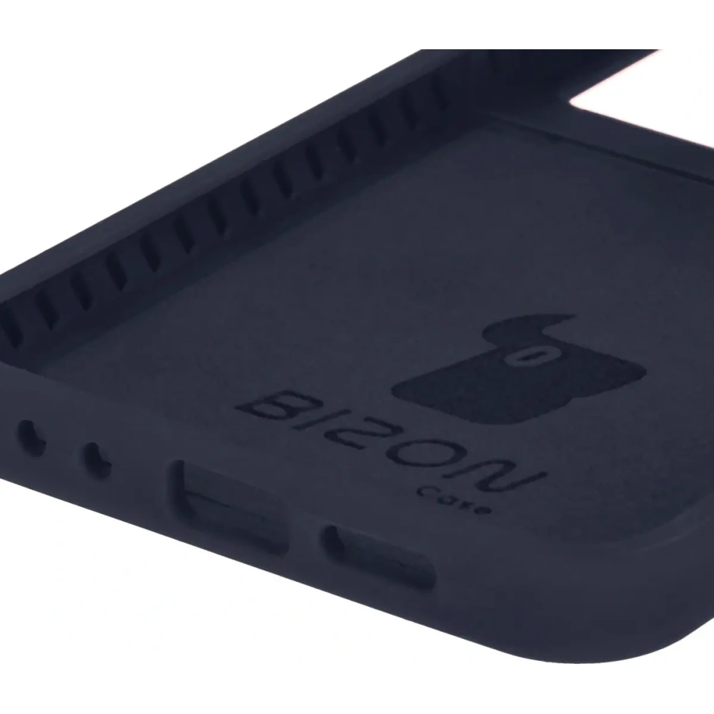 Silikonowe etui Bizon Soft Case do Samsung Galaxy Z Flip7 FE / Z Flip6 ciemnoniebieskie