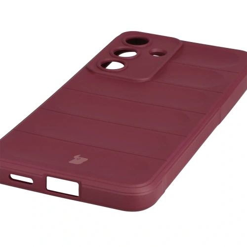 Pancerne etui Bizon Case Tur do Samsung Galaxy S25 FE burgundowe