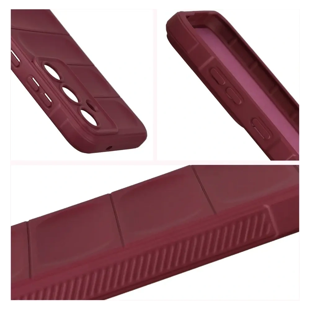 Pancerne etui Bizon Case Tur do Samsung Galaxy S25 FE burgundowe