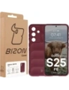 Pancerne etui Bizon Case Tur do Samsung Galaxy S25 FE burgundowe