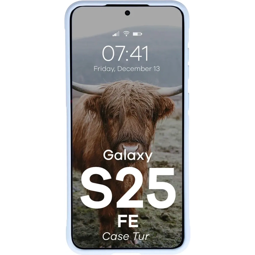 Pancerne etui Bizon Case Tur do Samsung Galaxy S25 FE jasnoniebieskie