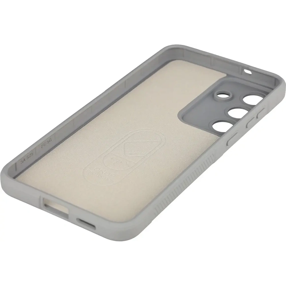 Pancerne etui Bizon Case Tur do Samsung Galaxy S25 FE jasnoszare