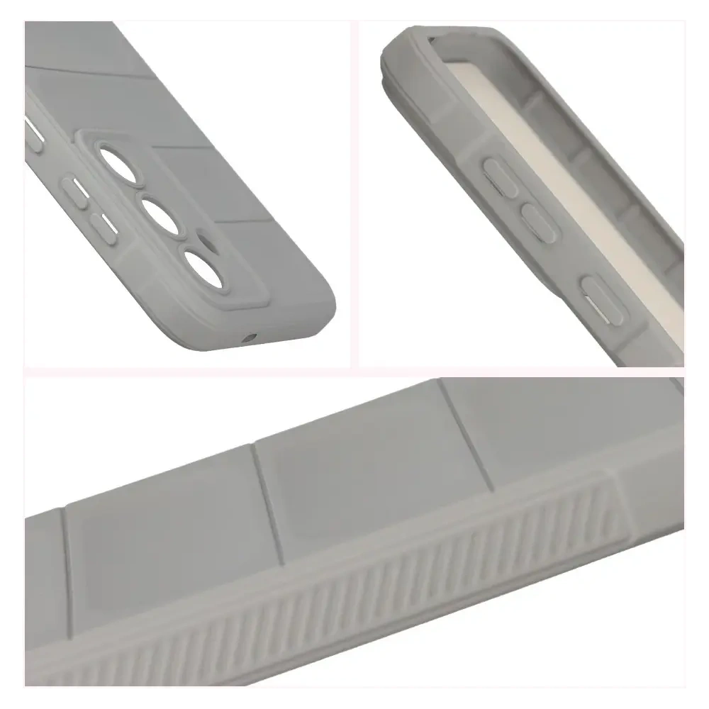 Pancerne etui Bizon Case Tur do Samsung Galaxy S25 FE jasnoszare