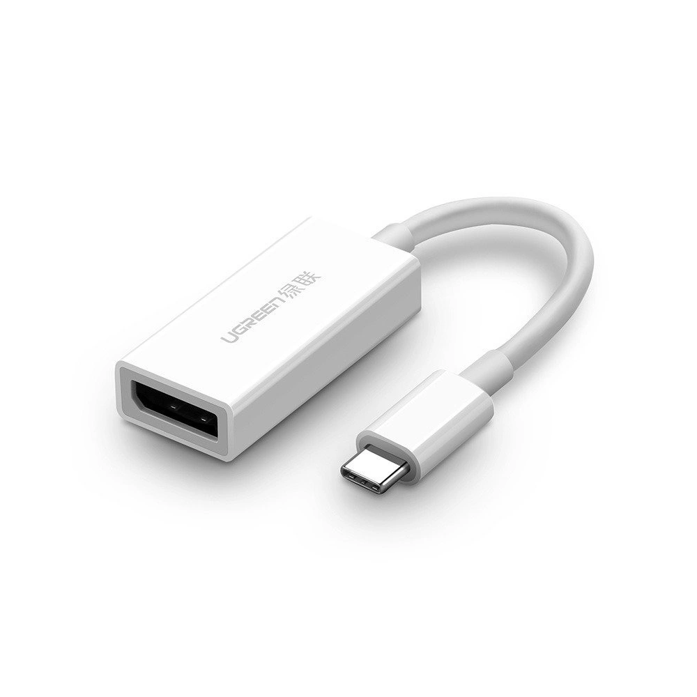 Adapter USB-C do Display Port UGREEN MM130, 4K 60Hz, (biały)