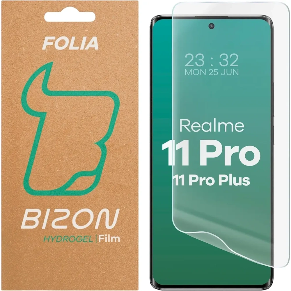 Folia hydrożelowa na ekran Bizon Glass Hydrogel Front do Realme 11 Pro / 11 Pro Plus