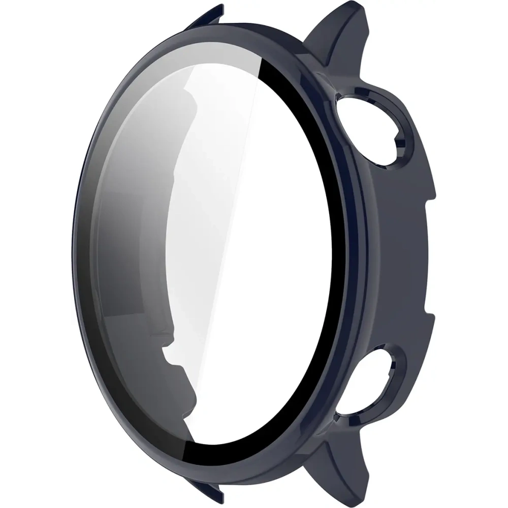 Etui ze szkłem do zegarka Bizon Case+Glass Watch do OnePlus Watch 3 43mm niebieskie