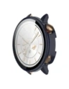 Etui ze szkłem do zegarka Bizon Case+Glass Watch do OnePlus Watch 3 43mm niebieskie