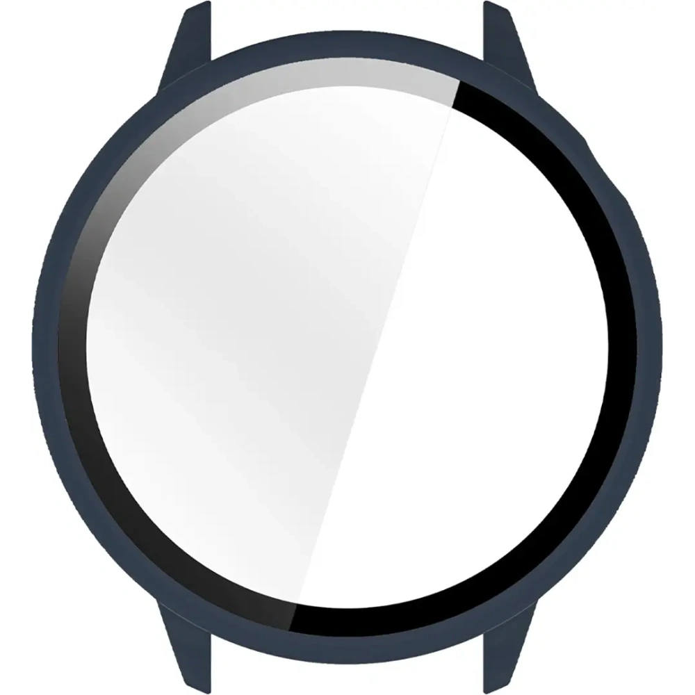 Etui ze szkłem do zegarka Bizon Case+Glass Watch do OnePlus Watch 3 43mm niebieskie