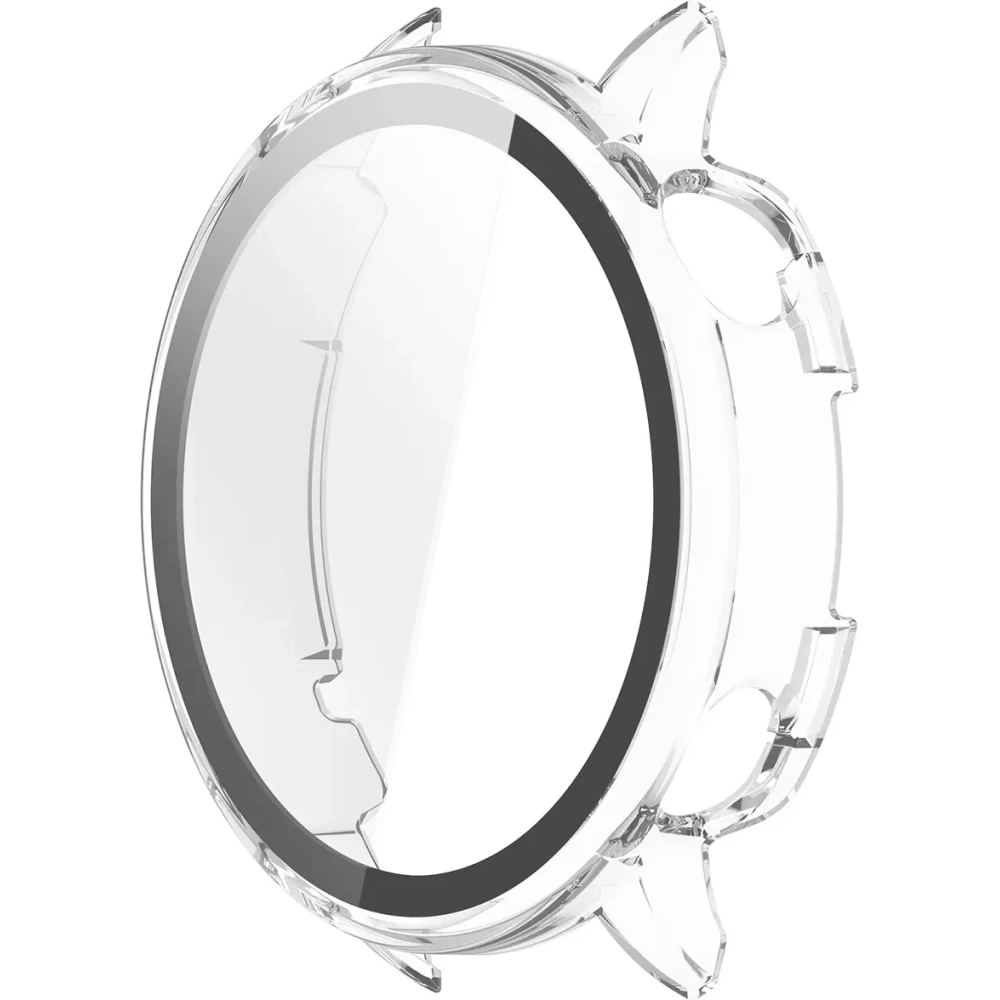 Etui ze szkłem do zegarka Bizon Case+Glass Watch do OnePlus Watch 3 43mm przeźroczyste