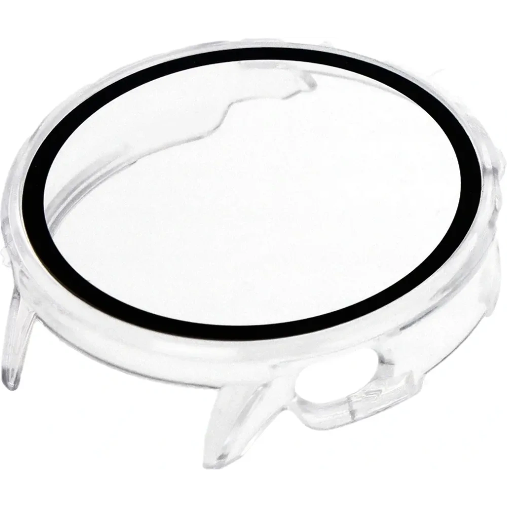 Etui ze szkłem do zegarka Bizon Case+Glass Watch do OnePlus Watch 3 43mm przeźroczyste