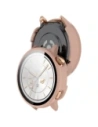 Etui ze szkłem do zegarka Bizon Case+Glass Watch do OnePlus Watch 3 43mm różowe
