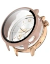 Etui ze szkłem do zegarka Bizon Case+Glass Watch do OnePlus Watch 3 43mm różowe