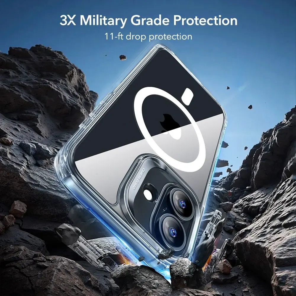 Zestaw ESR etui + szkło na ekran Classic Hybrid MagSafe & Tempered Glass do Apple iPhone 17 Clear