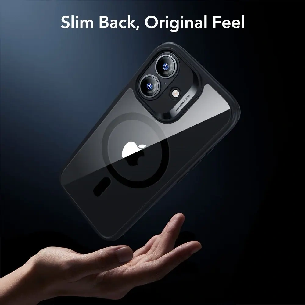 Zestaw ESR etui + szkło na ekran Classic Hybrid MagSafe & Tempered Glass do Apple iPhone 17 Clear/black