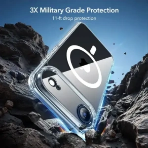 Zestaw ESR etui + szkło na ekran Classic Hybrid MagSafe & Tempered Glass do Apple iPhone 17 Air Clear