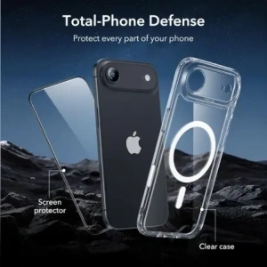 Zestaw ESR etui + szkło na ekran Classic Hybrid MagSafe & Tempered Glass do Apple iPhone 17 Air Clear