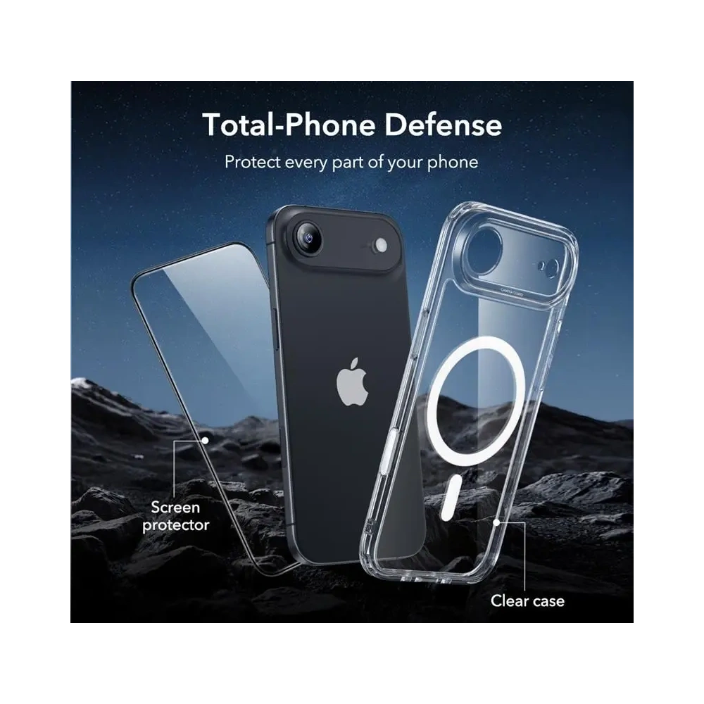 Zestaw ESR etui + szkło na ekran Classic Hybrid MagSafe & Tempered Glass do Apple iPhone Air Clear