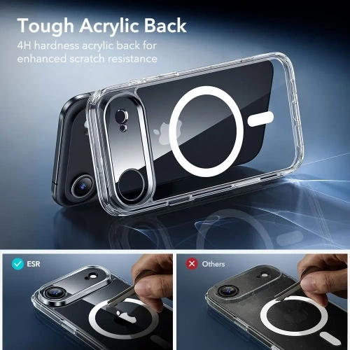 Zestaw ESR etui + szkło na ekran Classic Hybrid MagSafe & Tempered Glass do Apple iPhone 17 Air Clear