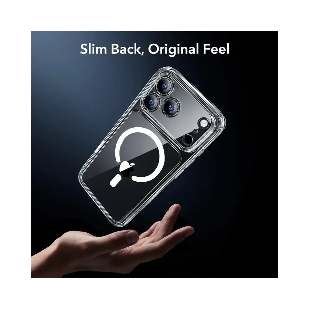 Zestaw ESR etui + szkło na ekran Classic Hybrid MagSafe & Tempered Glass do Apple iPhone 17 Pro Clear