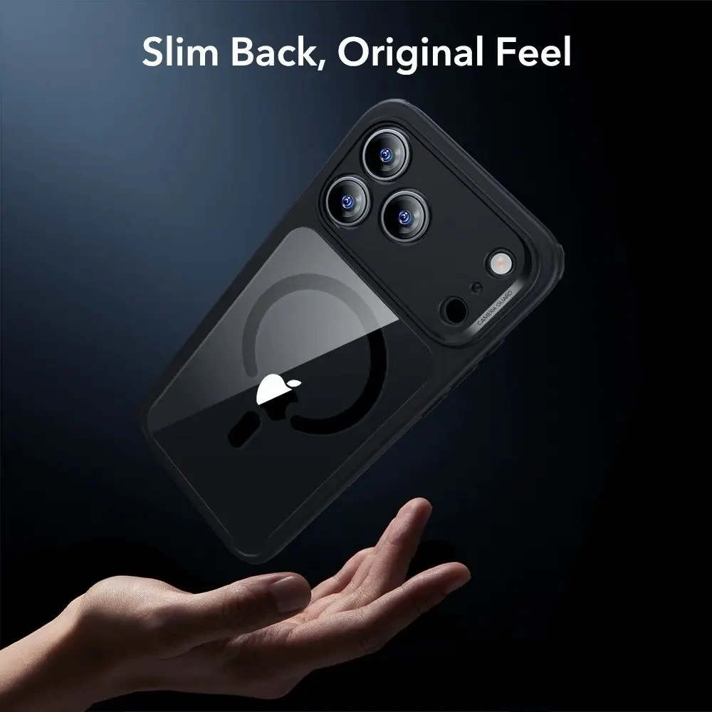 Zestaw ESR etui + szkło na ekran Classic Hybrid MagSafe & Tempered Glass do Apple iPhone 17 Pro Clear/black