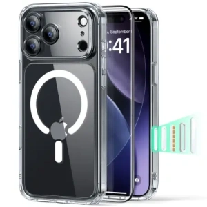 Zestaw ESR etui + szkło na ekran Classic Hybrid MagSafe & Tempered Glass do Apple iPhone 17 Pro Max Clear