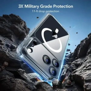 Zestaw ESR etui + szkło na ekran Classic Hybrid MagSafe & Tempered Glass do Apple iPhone 17 Pro Max Clear