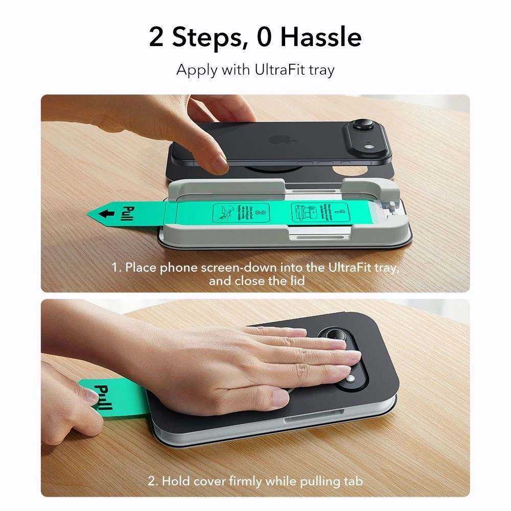 Szkło hartowane ESR Ultrafit Tempered Glass do Apple iPhone Air Clear [2 PACK]