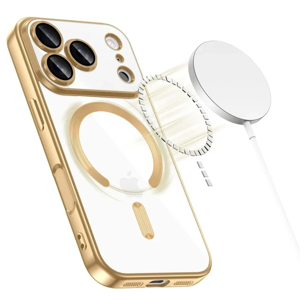 Etui Tech-Protect MagFlex MagSafe do Apple iPhone 17 Pro Shiny Gold