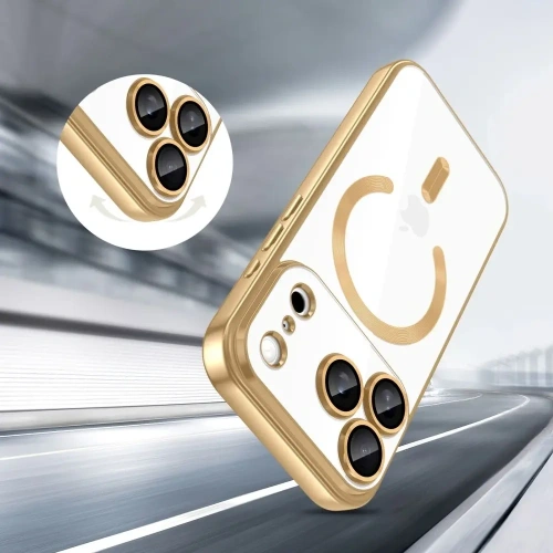 Etui Tech-Protect MagFlex MagSafe do Apple iPhone 17 Pro Shiny Gold