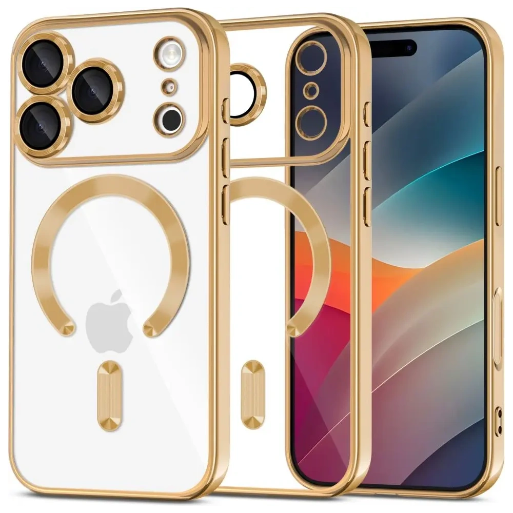 Etui Tech-Protect MagFlex MagSafe do Apple iPhone 17 Pro Max Shiny Gold