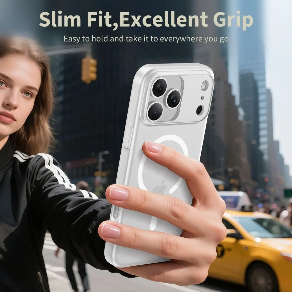 Etui Tech-Protect Magslim MagSafe do Apple iPhone 17 Pro Max Matte/white