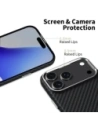 Etui Tech-Protect Ion Carbon MagSafe do Apple iPhone 17 Pro Black/silver