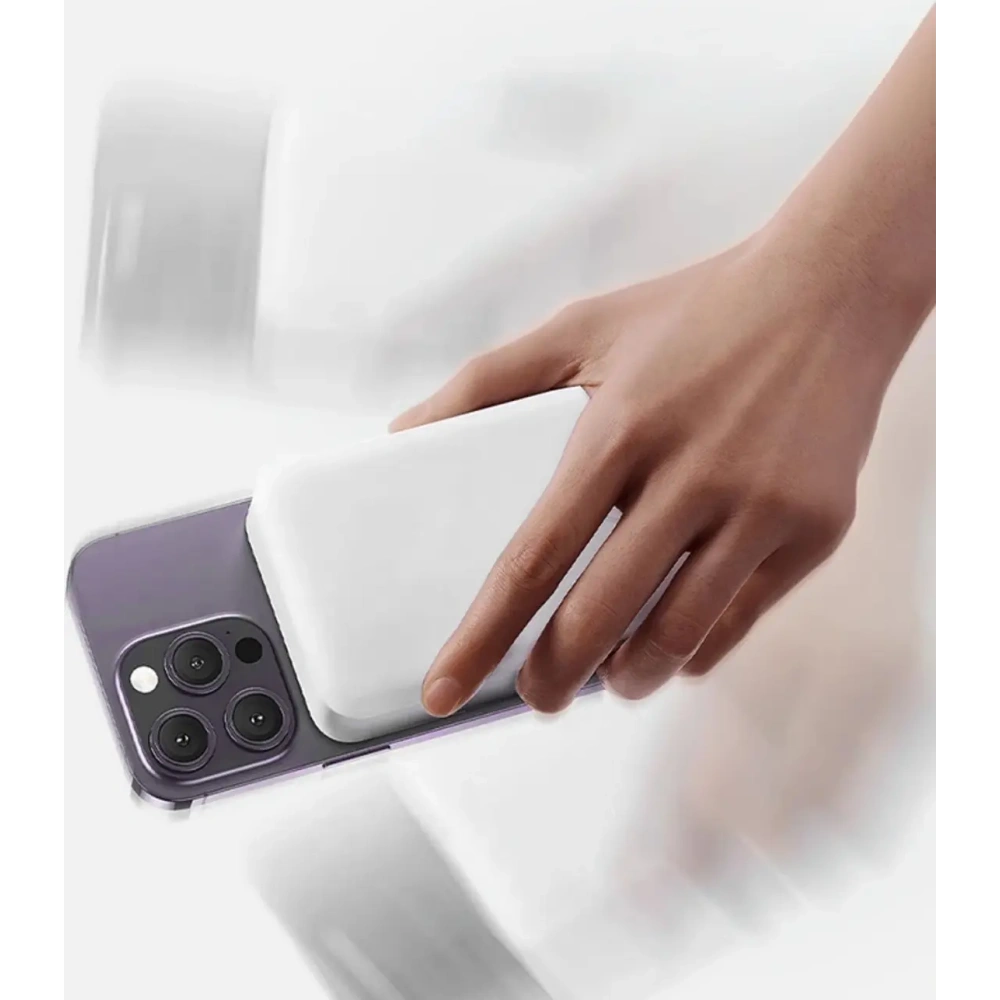 Powerbank bezprzewodowy Dudao K26 10000mAh 20W USB-A / USB-C / MagSafe biały